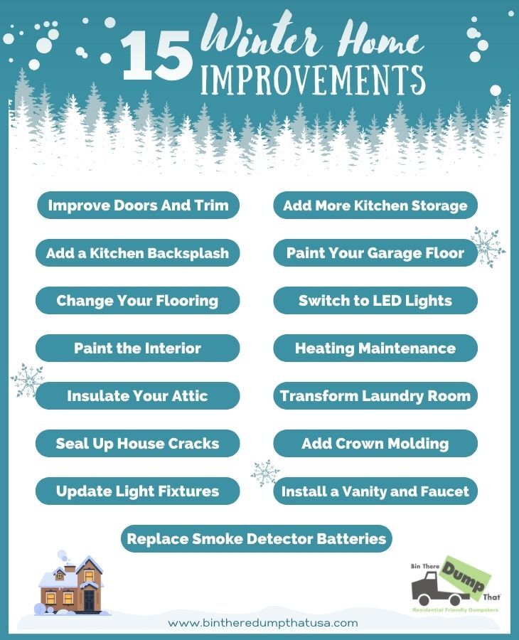 15 Winter Home Improvement Projects